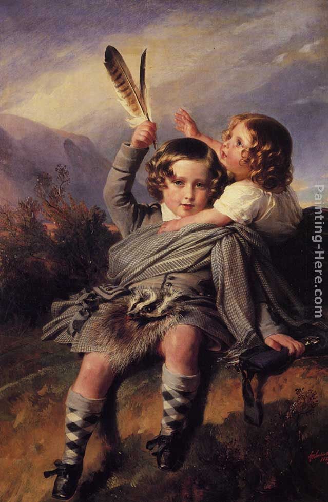 Franz Xavier Winterhalter Prince Alfred and Princess Helena
